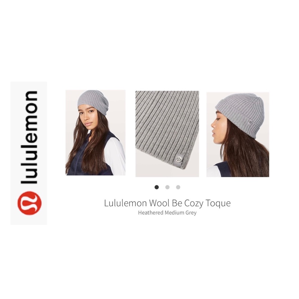 LuLuLemon Wool Be Cozy Toque/Beanie. Medium Gray